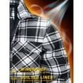 thumbnail image 6 of TACVASEN Men's Flannel Shirt Jacket Cotton Quilted Lined Button Down Plaid Shirt Jacket Winter Warm Heavyweight Coat, 6 of 7
