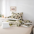 thumbnail image 6 of Homewish Jungle Bear 7 Pieces Bedding Comforter Set,Wild Animal Full Bedding Set,Rustic Pine Tree Fitted Sheet Flat Sheet For Boys Teens,Ultra Soft Home Decor Reversible, 6 of 8