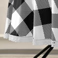 thumbnail image 5 of Coolnut Black Plaid Round Tablecloth with Zipper Umbrella Hole, Waterproof Washable Polyester Fabric Table Cover for Outdoor Patio Garden Party, 60", 5 of 7