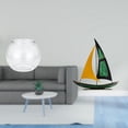 thumbnail image 2 of Acuario de escritorio,Pecera pequeña transparente,pecera,jarrón,mesa,Figura de velero,Escultura de velero de hierro para decoración de oficina y hogar,Estatua de barco de escritorio para, 2 of 8