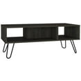 thumbnail image 1 of TUHOME Furniture Vassel Modern Coffee Table with Open Design and Four Compartments, Brown, 1 of 12