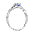 thumbnail image 2 of 3/4 Carat Prong Set Diamond Engagement Ring Band in 14K White Gold (Ring Size 6.25), 2 of 4