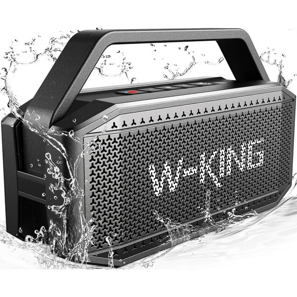 Altavoz Bluetooth W-KING D9-1 de 60 W RMS con subwoofer IPX6 resistente al agua