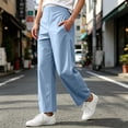 thumbnail image 6 of SeekIslan Women's Pull On Wide Leg Pants High Waisted Straight Pants with Pockets for Casual Daily Wear, 6 of 8