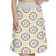 thumbnail image 1 of Women's Talavera Floral Antique Mexican A-line Printed Skirt Casual Wear, XL, Champagne and Multicolor, by Ambesonne, 1 of 1