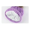 thumbnail image 4 of Conjunto de 3 piezas de gorro y bufanda de invierno para mujer, gorro de punto, bufanda cálida, gorro de lana de punto cálido, 4 of 4