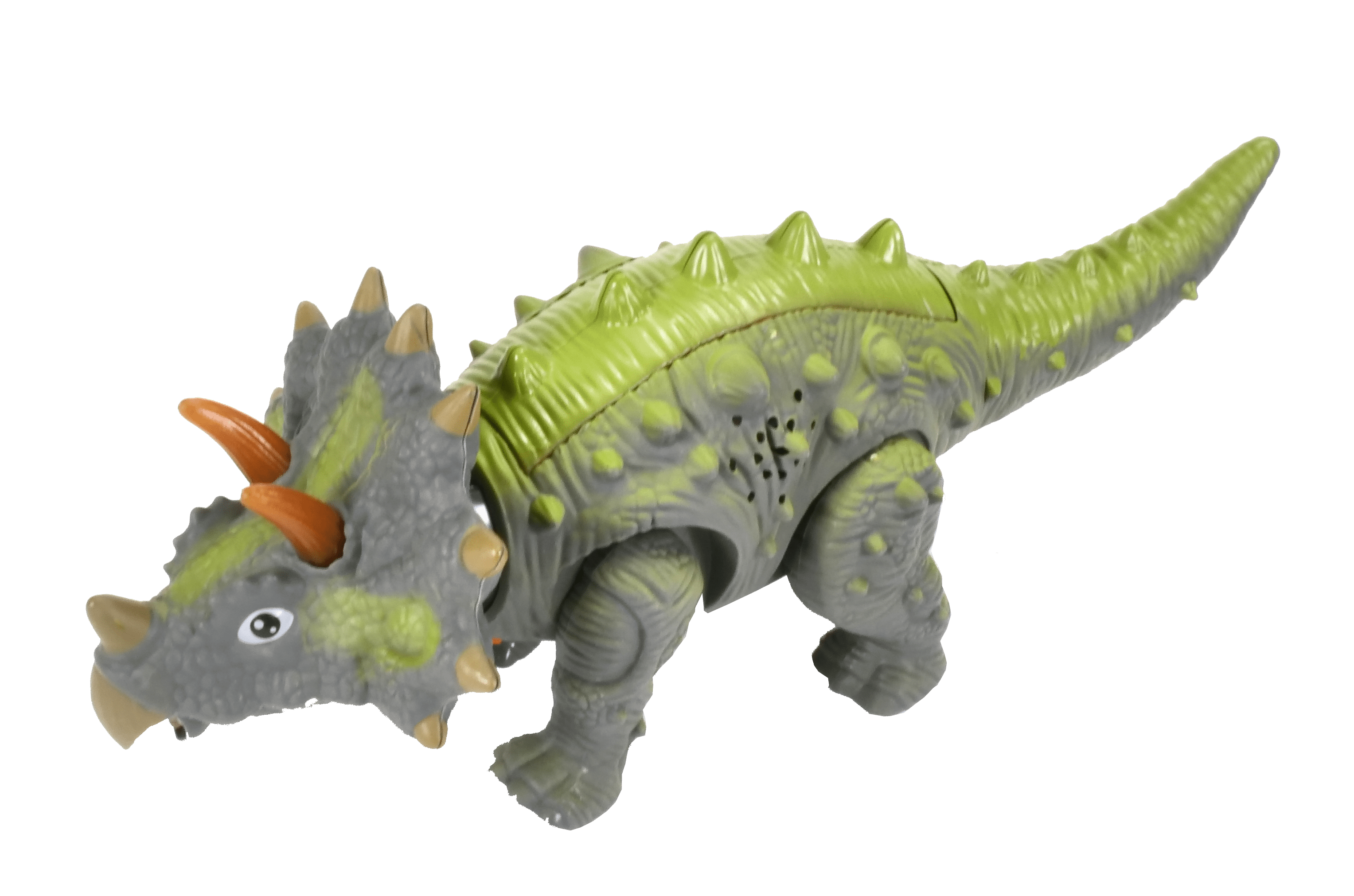 Electric Jurassic Triceratops Walking Dinosaur Light & Sound Kids Play Toy Model 