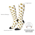 thumbnail image 5 of Bingfone Compression Socks for Women and Men Long Socks for Running Athletic Cycling Nurse-Leopard Print, 5 of 8
