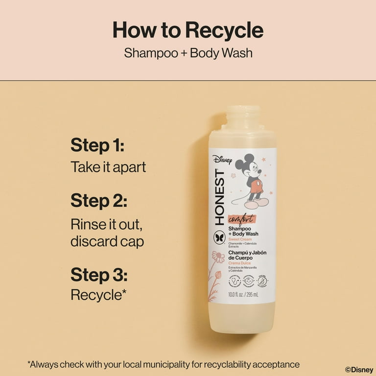 The Honest Company Baby Shampoo Body Wash, Sweet Cream, Comfort