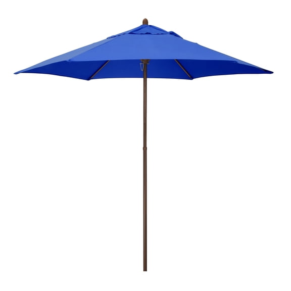 Astella 9' Wood-Grain Market Patio Umbrella, Multiple Colors