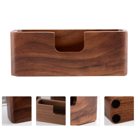 UPGRATOR 1PC Card Stands Wooden Holder for Business Card Display on Desk