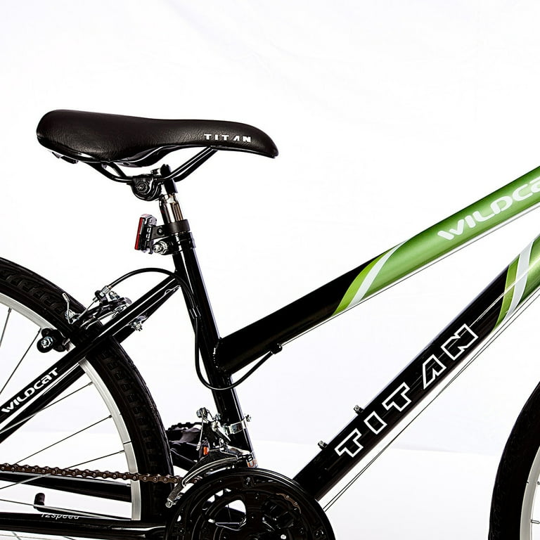 Titan Wildcat 18-Speed Women's Mountain Bike, Lime Green & Black