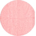 thumbnail image 1 of Ahgly Company Machine Washable Indoor Round Solid Red Modern Area Rugs, 5' Round, 1 of 4
