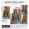 thumbnail image 3 of Blusa Dokotoo Business Outfits Otoño Tops Verde para Mujer, 3 of 8