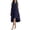 Navy, variant on Bbyeadc Linen Sundresses for Women Crew Neck Sleeveless Dresses Midi Loose Solid Color Swing Sundresses Spring Beach Casual ,Blue (XL)