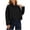 Q16-Black, variant on Cropped Utility Jackets for Women Lapel Collar Zip Up Jacket Relaxed Fit Bat Sleeve Elastic Hem Coat Outdoor Business Causal Commuting Outerwear