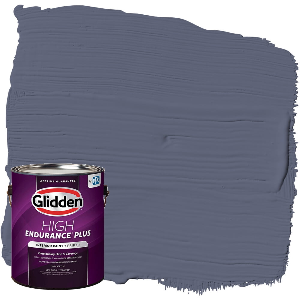 Glidden HEP Interior Paint and Primer, Blue Heron / Blue, 1 Gallon, Eggshell