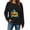 Black, variant on Women Halloween Pumpkin Graphic Print Pullover Tops Long Sleeve Round Neck Casual Fall Holiday Party Outfits