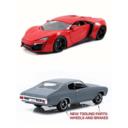 Fast & Furious 7 Diecast Car Package - Two 1/18 Scale Fast & Furious 7 Diecast Model Cars