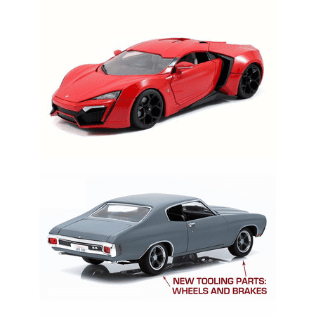 Fast & Furious 7 Diecast Car Package - Two 1/18 Scale Fast & Furious 7 Diecast Model Cars