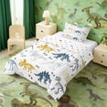 thumbnail image 3 of Erosebridal Colorful Dino Twin Comforter Sets for Kids, Dinosaur Print Bedding Set, White, 3 of 6