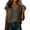 Tops-550Army Green, variant on Linen Tunic Tops for Women Split V Neck 3/4 Sleeve Business Casual Tops Loose Fit Floral Print Pleated Front Lightweight Flowy Summer Spring Tops