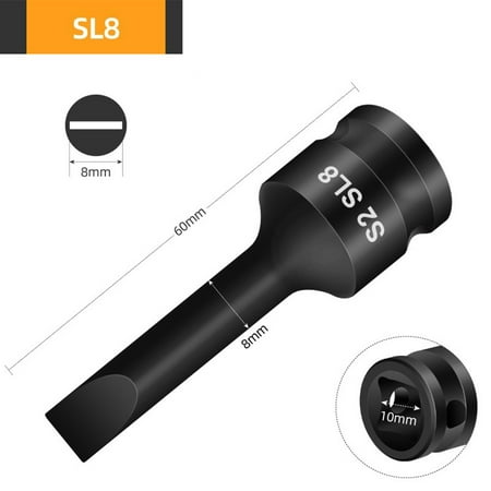 

BCLONG 3/8Inch Screwdriver Bit Drive Socket Adapter Head Ph1-Ph4 Pz1-Pz4 Sl3-Sl8