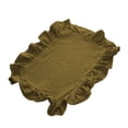 thumbnail image 5 of KGJQ Placemat with Ruffle Edge, Heat Resistant Table Mat, Rectangular Placemat Fabric Coaster for Home Party Dining Table Decor, 5 of 8