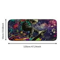 thumbnail image 5 of ONETECH Skateboard Music Notes Stars Square Floor Mat Indoor Outdoor 19.68*47.24 in, 5 of 6