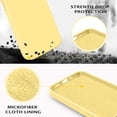 thumbnail image 2 of Compatible with iPhone 13 Case, Liquid Silicone Soft Gel Rubber iPhone 13 Phone Case Slim Fit Cover with Microfiber Lining Shockproof Protective Phone Cases for iPhone 13 6.1 inch, Yellow, 2 of 16