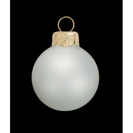28ct Clear Frost Glass Ball Christmas Ornaments 2" (50mm)
