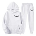 thumbnail image 4 of ZHOUCHANKIDS 2025 Fall Winter Men's Oversized Hooded Sweatshirt Casual Hop Streetwear Fashion Top Comfortable Sportswear Pullover White M, 4 of 4