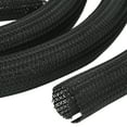 thumbnail image 3 of 10FT Split Wire Loom Tubing Black 25MM Self Rolling High Temperature Resistance Sleeves For Automotive Wire, 3 of 8