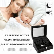 Quiet Automatic Rotation 4+6 Watch Winder Case Display Box Luxury Storage Holder Organizer Case Perfect Gift