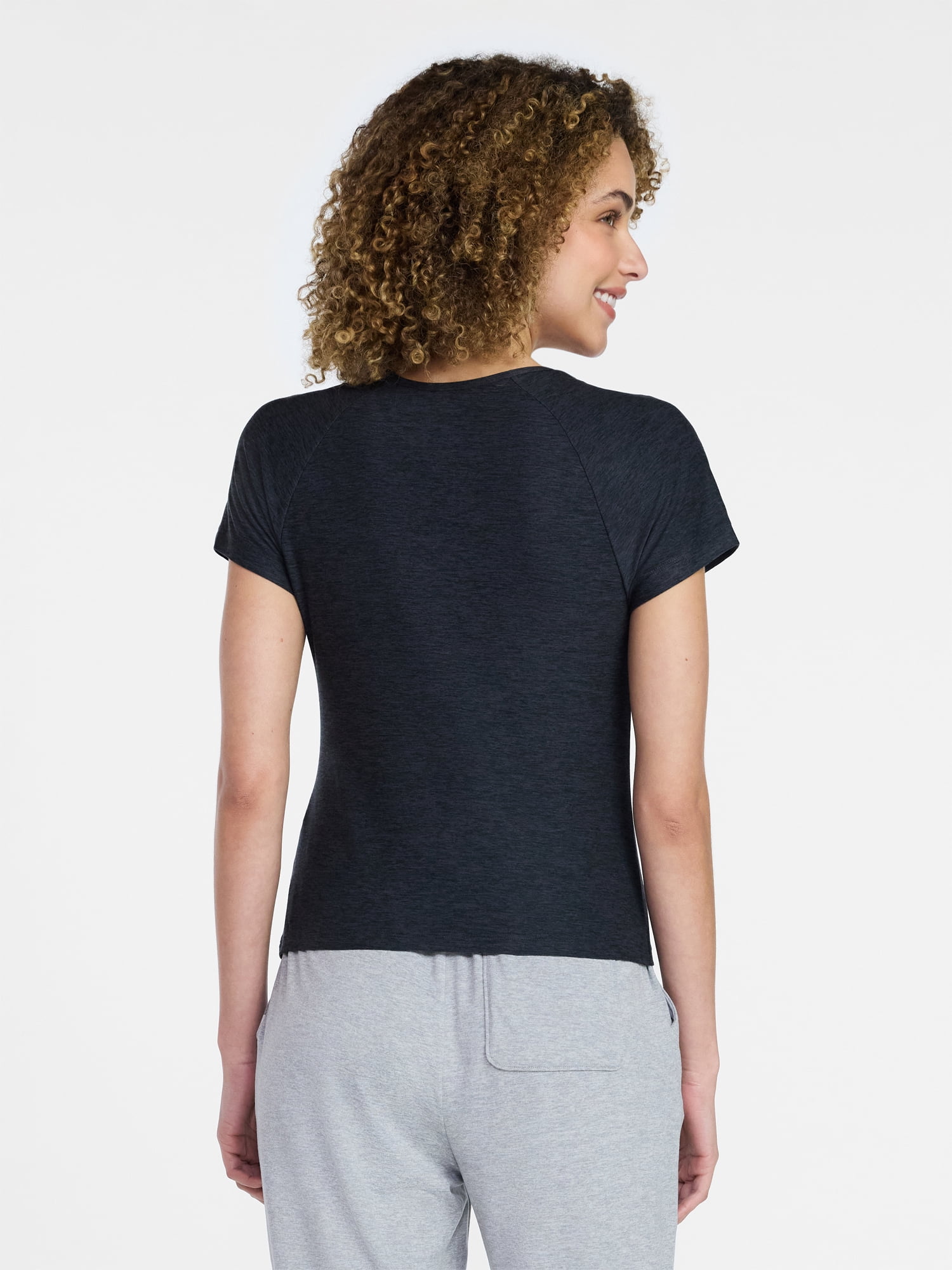 Athletic Works Women's ButterCore Fashion Tee with Short Sleeves, Sizes XS-XXXL