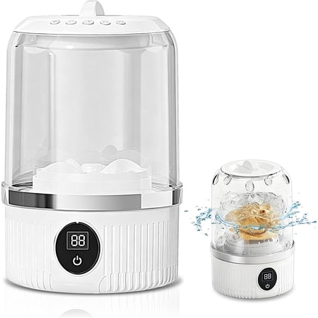 Portable Washing Machine, Compact Laundry Washer Deep Cleans Small Clothes, Socks, Underwear, Mini Washing Machine Rechargeable for Apartment, RV, Hotel, Travel & Camping Use