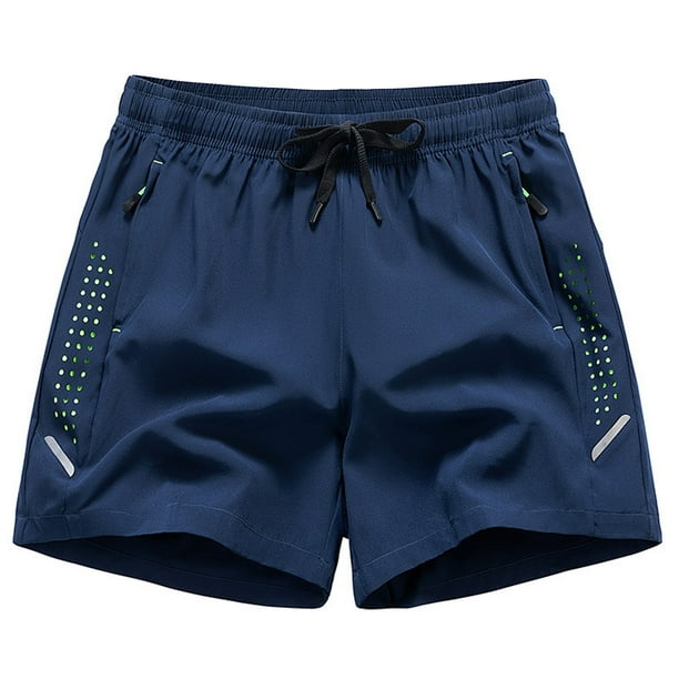 pstuiky Abreviatura para hombres, Pantalones cortos casuales cómodos de moda para hombre, de color liso, con cintura elástica regular, para playa Pantalones cortos de golf