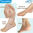 thumbnail image 2 of Chiroplax C-Shaped Felt Callus Pads Ball of Foot Cushion Forefoot Protector Metatarsal Rubbing Pain Relief | 3/16" Thick (Pack of 30), Brown, 2 of 6