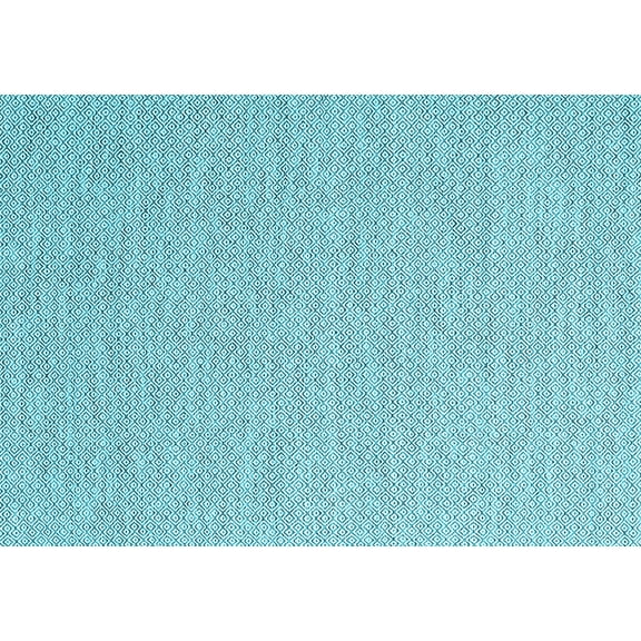 Ahgly Company Indoor Rectangle Abstract Light Blue Contemporary Area Rugs, 3' x 5'