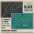 thumbnail image 3 of U.S. Art Supply 9" x 12" Self-Healing Cutting Mat 5-Ply - Double-Sided Green/Black Craft Mat, Non-Slip Cutting Mats for Crafts, Sewing, Quilting, Scrapbooking, 3 of 7
