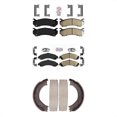 thumbnail image 1 of Transit Auto Front Rear Ceramic Disc Brake Pads and Parking Shoes Kit for Car 2006 Chevrolet Silverado 1500 GMC Sierra with Dual Piston Caliper KNN-100409, 1 of 11