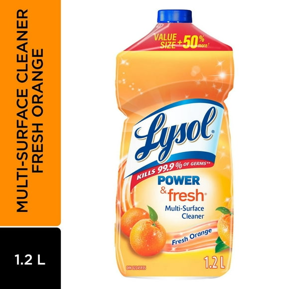 Lysol All Purpose Cleaner, Pour, Orange, Multi Surface Cleaner, 1.2 L