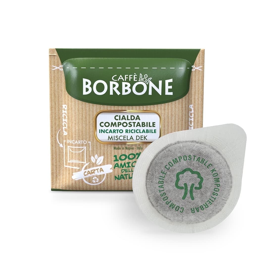 Caffè Borbone DEK Blend Decaffeinated Medium Roast ESE Espresso Paper Pods (150 Count)