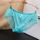 thumbnail image 2 of Braguitas de encaje sin marcas para mujer, cintura baja, entrepierna de algodón suave como la seda, tallas M-L con cintura/longitud, ropa interior transpirable para el día a día, 2 of 3