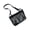 Black, variant on Japanese School Girl Itabag with Clear Window Canvas Crossbody Bag Anime Pin Display Handbag Book Bag for Women