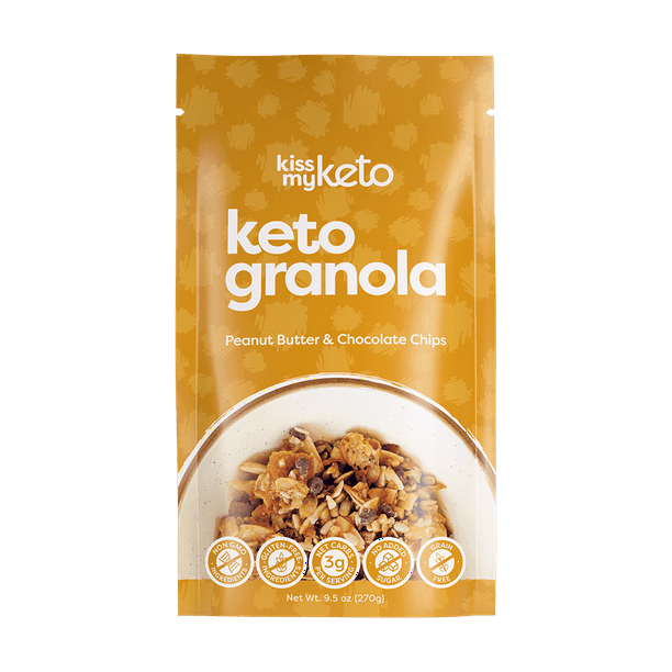 Kiss My Keto Granola Low Carb Granola Keto Snack Peanut Butter