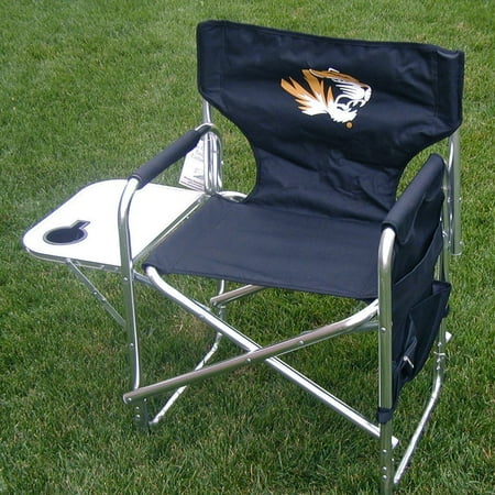 Leather Teak Folding Chair - NCAA Collegiate Folding Directors Chair