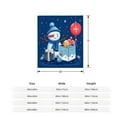 thumbnail image 5 of Durable Soft & Warm Flannel Blanket - Cozy Winter Design with Snowflakes Perfect for Sofa Travel Bed & Chair - Ideal Holiday Gift, 5 of 7
