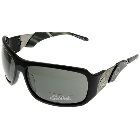 Jean Paul Gaultier Sunglasses Womens JPG 567 700 Black Wrap Size: Lens/ Bridge/ Temple: 66-16-105