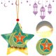thumbnail image 5 of Cortina Decorativa Cadena LED Light Star Forma Batería para en Casa Ramadán Fiesta Bodas Navidad Rojo, 5 of 9